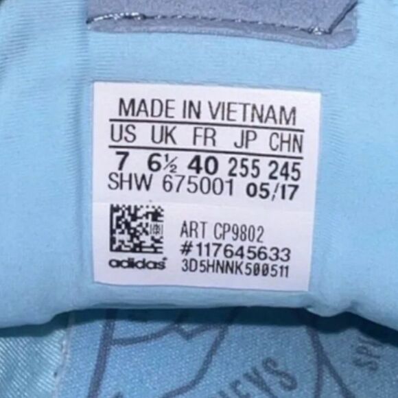 Adidas Tennis Hu X Pharrell Williams Ice Blue CP9802 Youth 7 Women's 8 - Picture 10 of 11